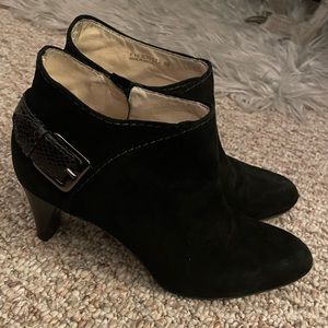 Cole Hann Black Ankle Boots